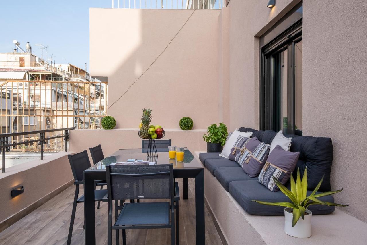Exarcheia Vibe Penthouse 1 Apartment Athena Bagian luar foto