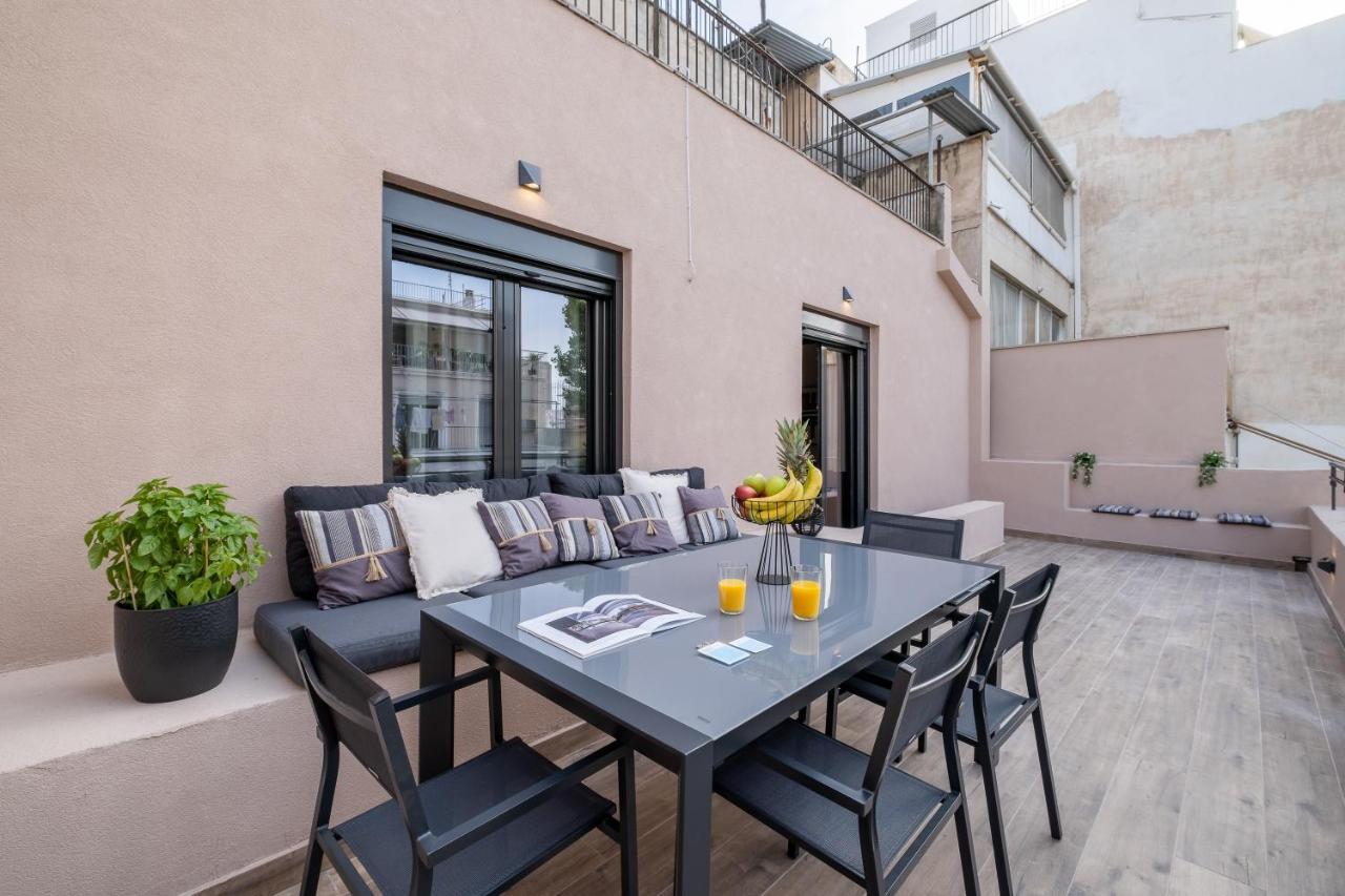 Exarcheia Vibe Penthouse 1 Apartment Athena Bagian luar foto