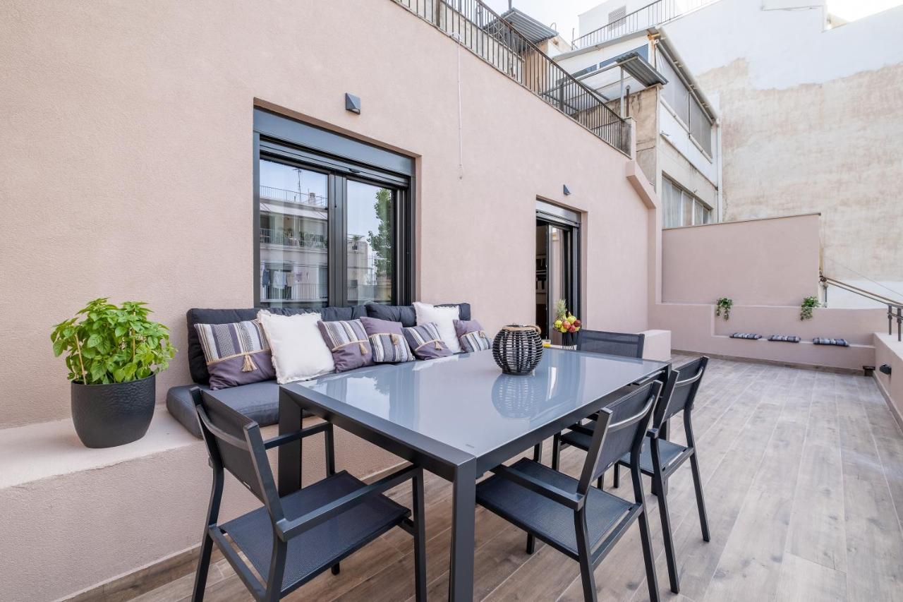 Exarcheia Vibe Penthouse 1 Apartment Athena Bagian luar foto